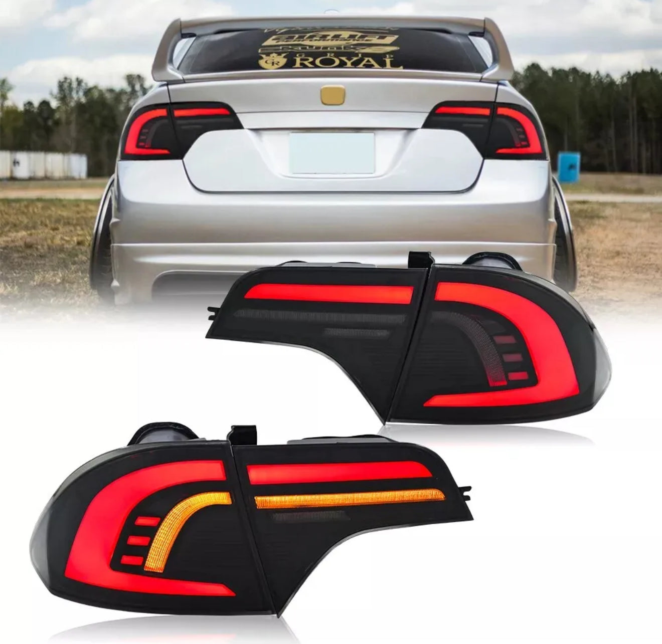 Tail Light For Honda Civic Sedan 2006-2011 Brake Rear Light Sequential Turn Signal