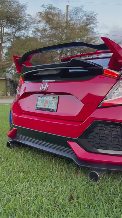 Réflecteurs arrière à flux RVB pour Honda Civic Hatchback, Type-R ou SI 4 portes 2017-2021